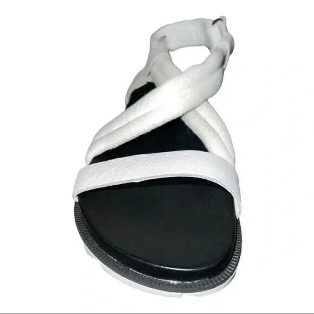 Sorel Women's Roaming Decon Sandals Sea Salt White Leather 8.5M New - Picture 3 of 6